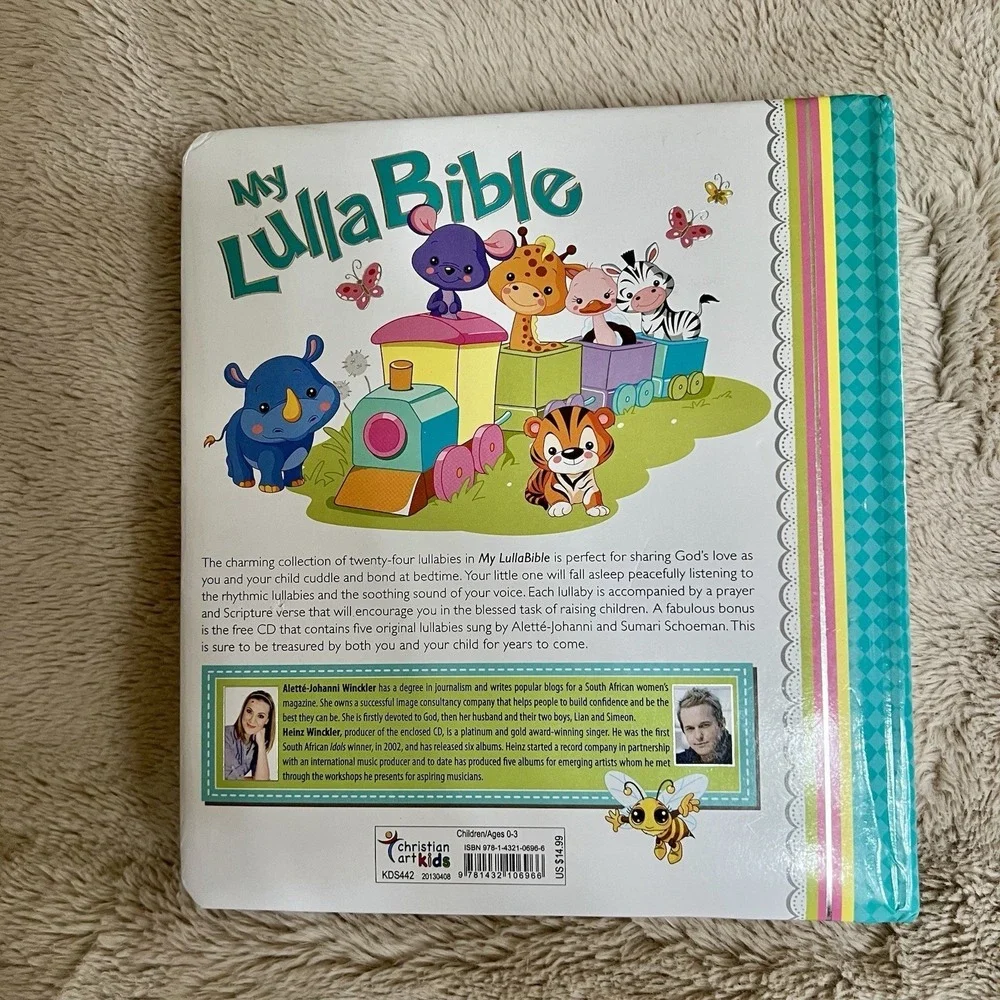 My LullaBible Bible Alette-Johanni Winckler Padded Board Bonus CD 2013 First Ed
